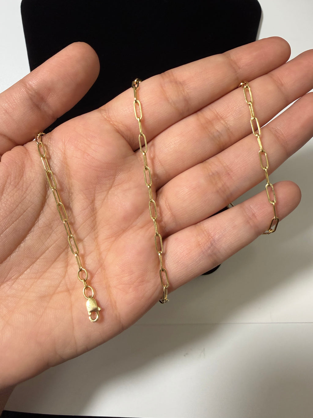 10K Gold Semi Solid Paperclip Chain – 20” | 2.5mm