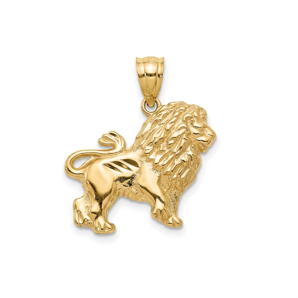 10K Gold Lion Pendant – 0.70”