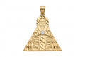 10K Gold Aztec Pyramid Pendant – 0.85”