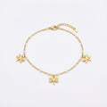 Stainless Steel Dragonfly Charm Anklet