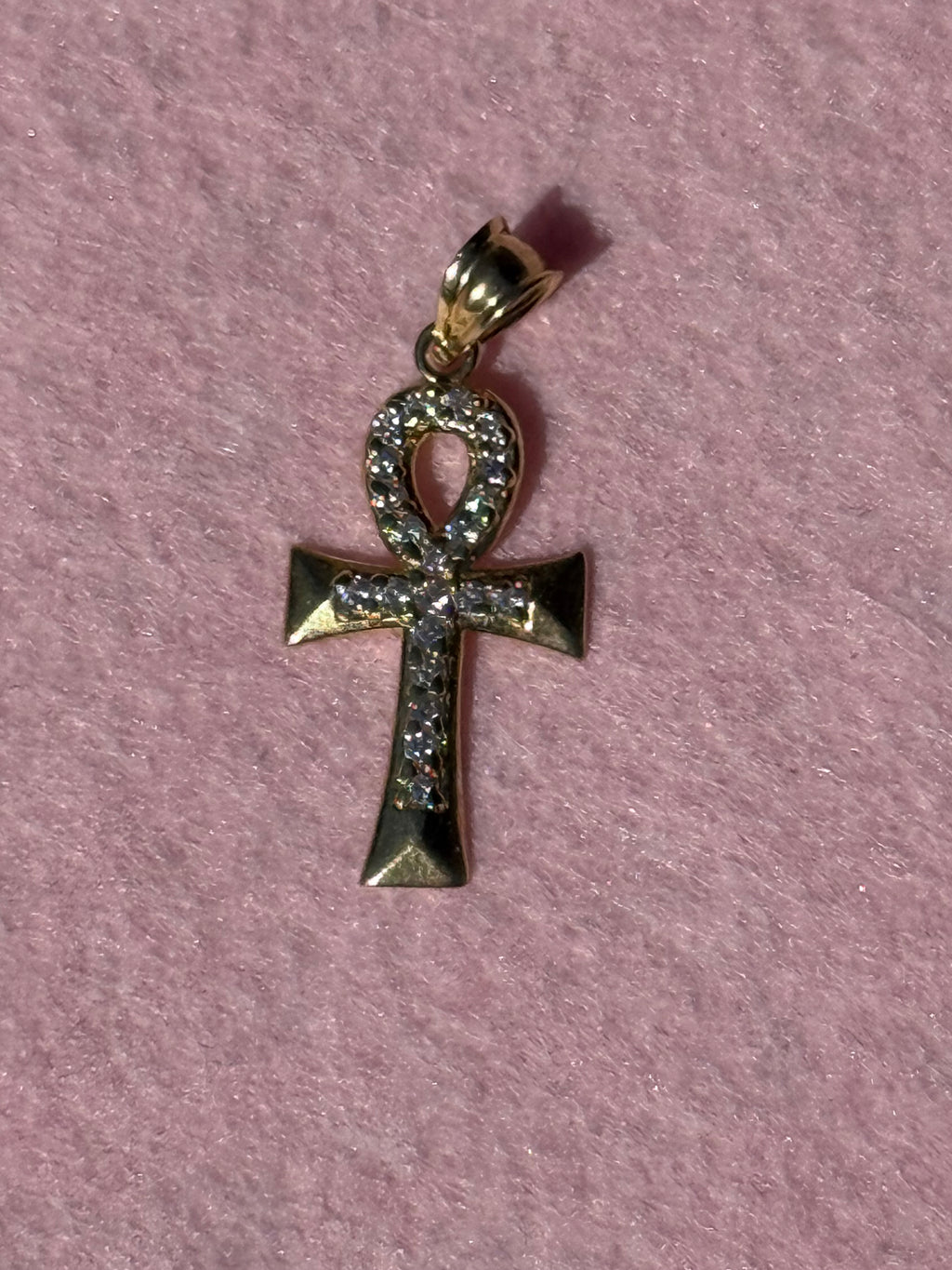 10K Gold Ankh Pendant – 1.2”