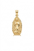10K Gold Our Lady of Guadalupe Pendant – 0.75”