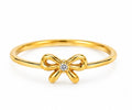 10K Gold Mini Bow Ring – Size 7