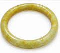 Grade A Golden Yellow Jade Bangle – Medium/Large
