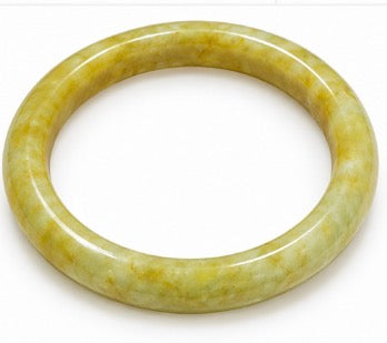 Grade A Golden Yellow Jade Bangle – Medium/Large