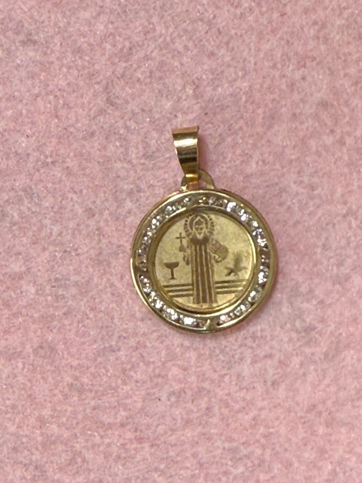 10K Gold Saint Benedict Medal Pendant