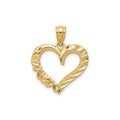 14K Gold Heart & Infinity Pendant