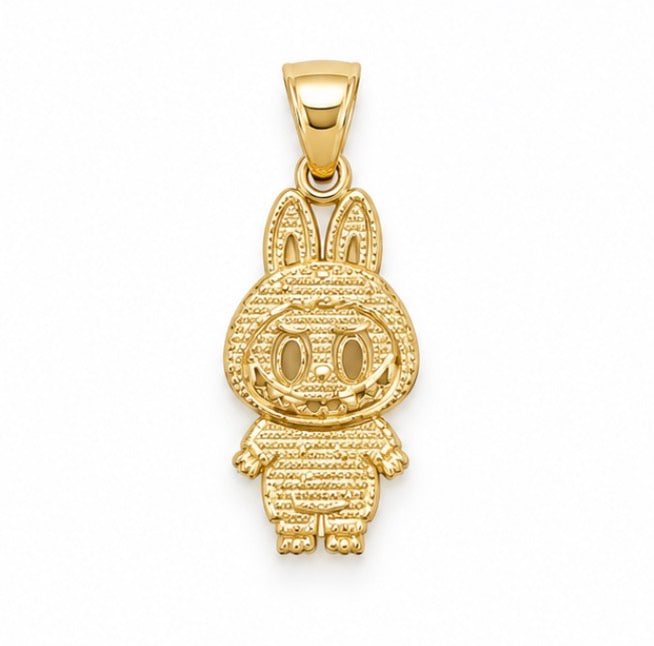 10K Gold Labubu Pendant – Small