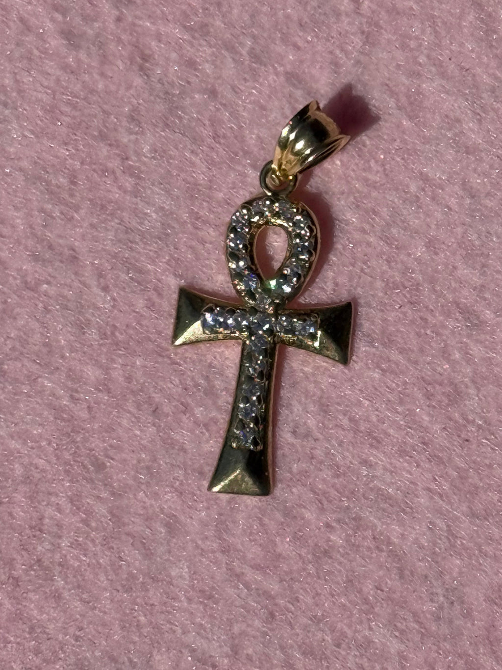 10K Gold Ankh Pendant – 1.2”