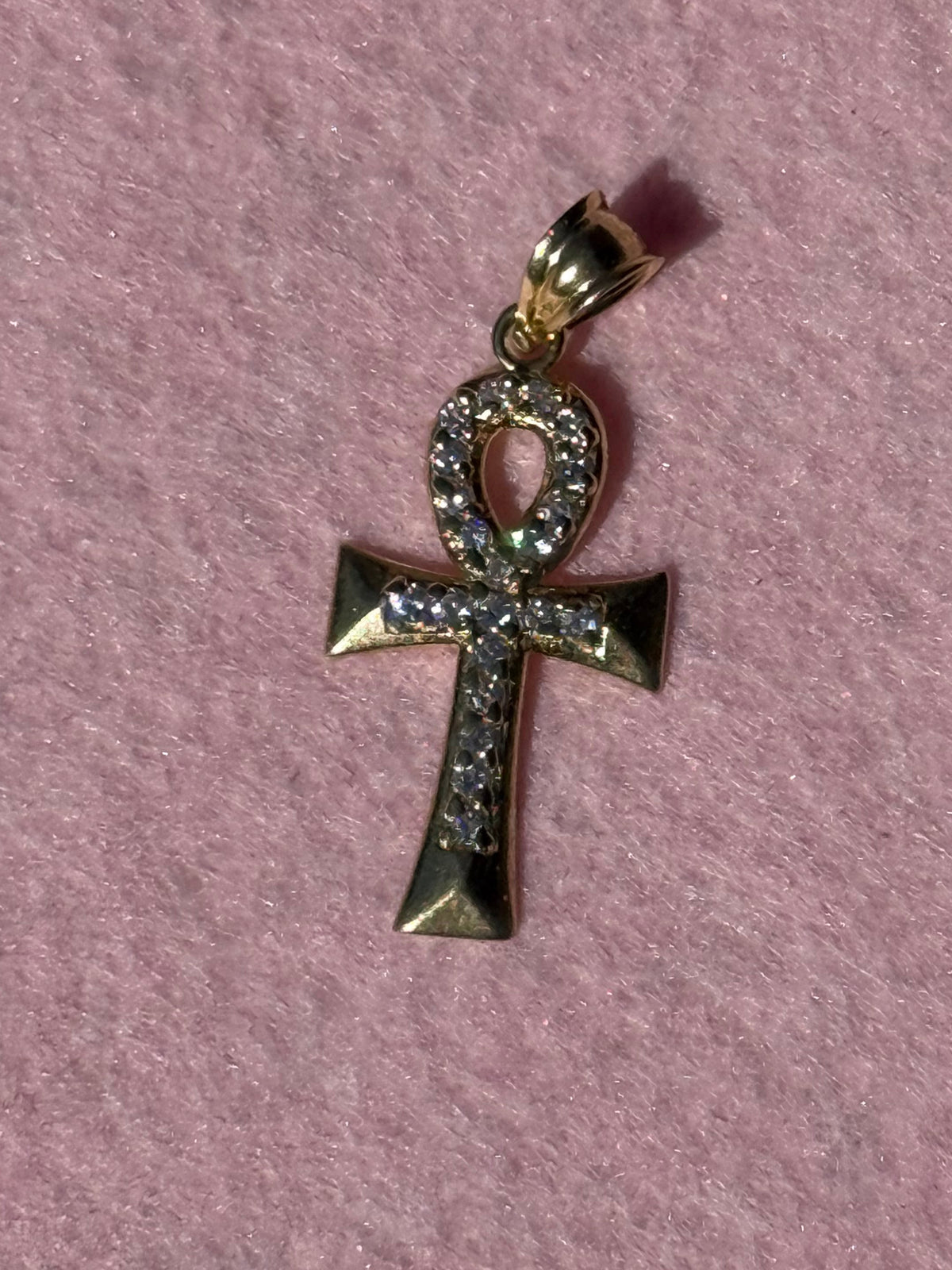 10K Gold Ankh Pendant – 1.2”