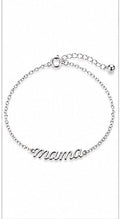 925 Sterling Silver Mama Script Bracelet – 7" Adjustable