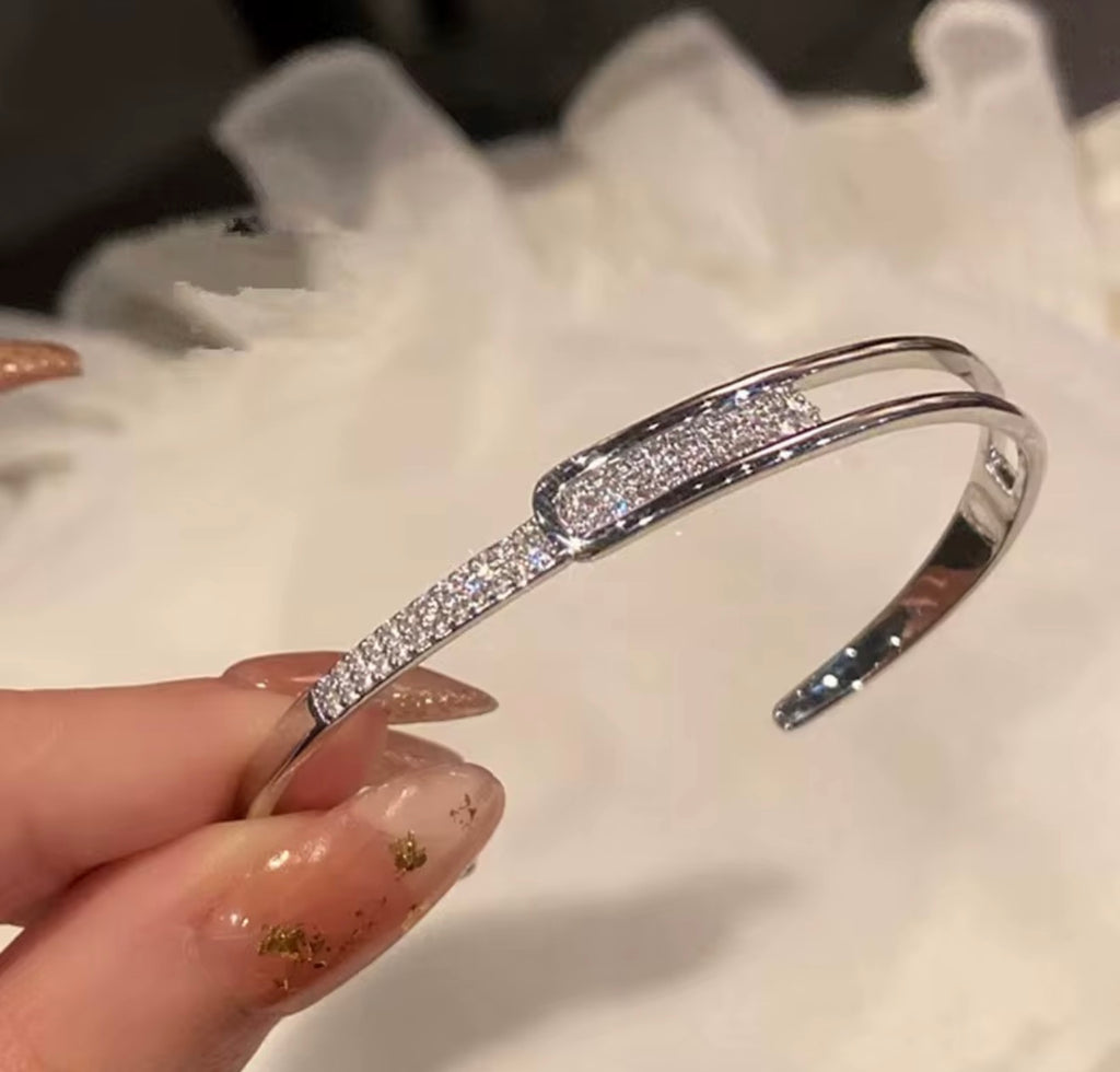925 Sterling Silver Open Bangle Bracelet