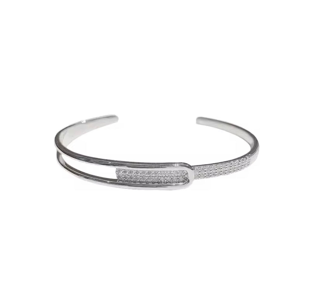 925 Sterling Silver Open Bangle Bracelet