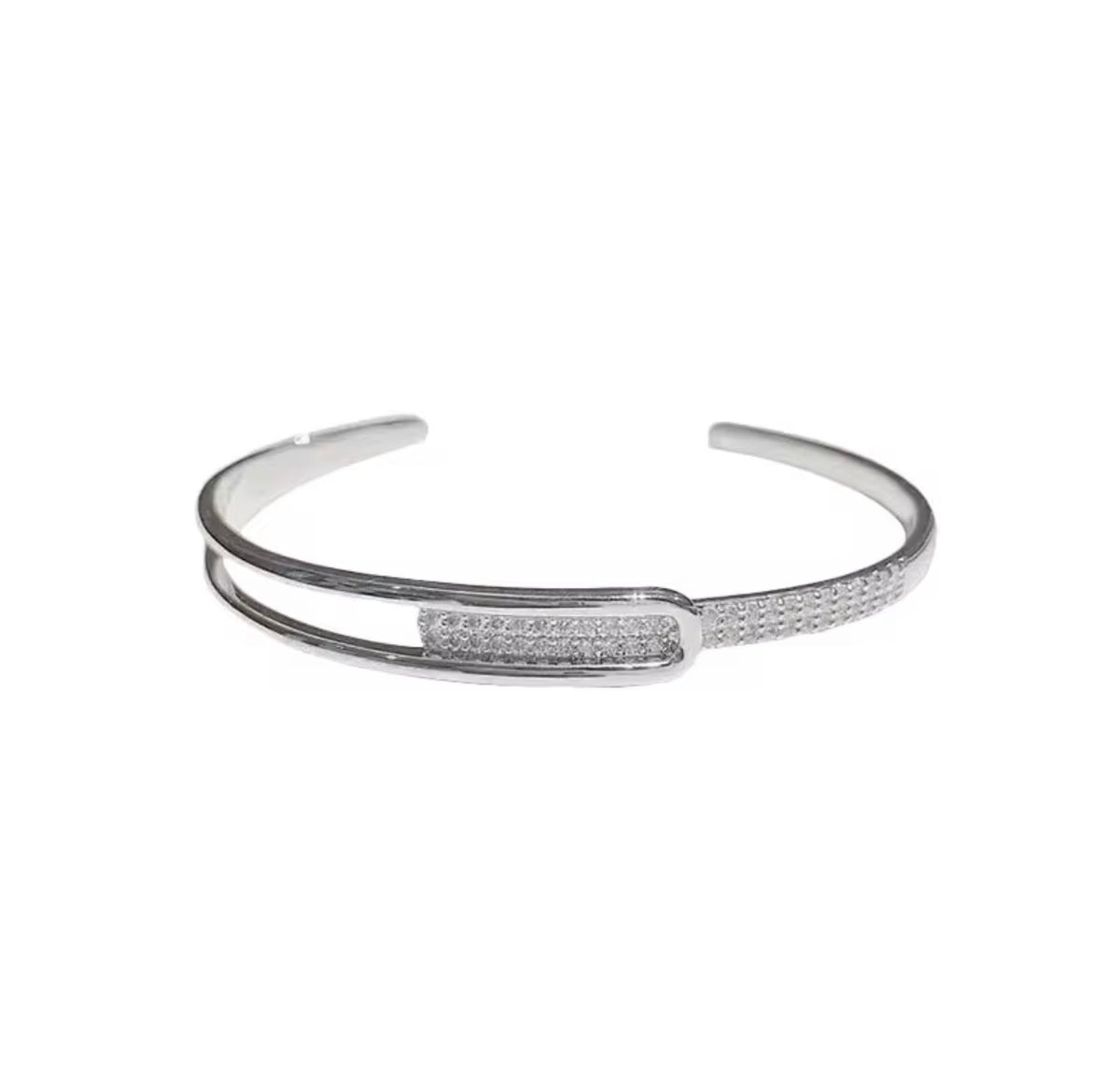 925 Sterling Silver Open Bangle Bracelet