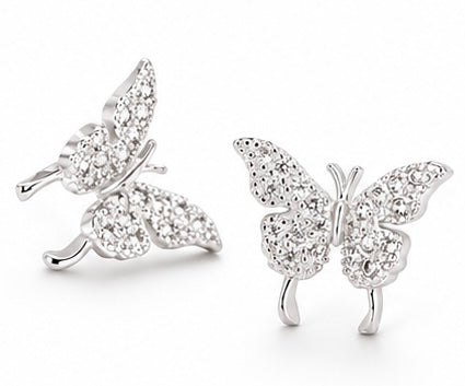 925 Sterling Silver butterfly Earrings