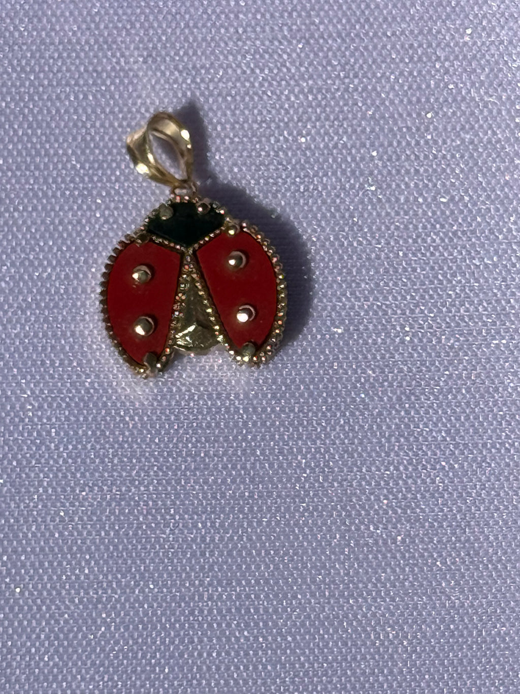10K Gold Ladybug Pendant - .70”