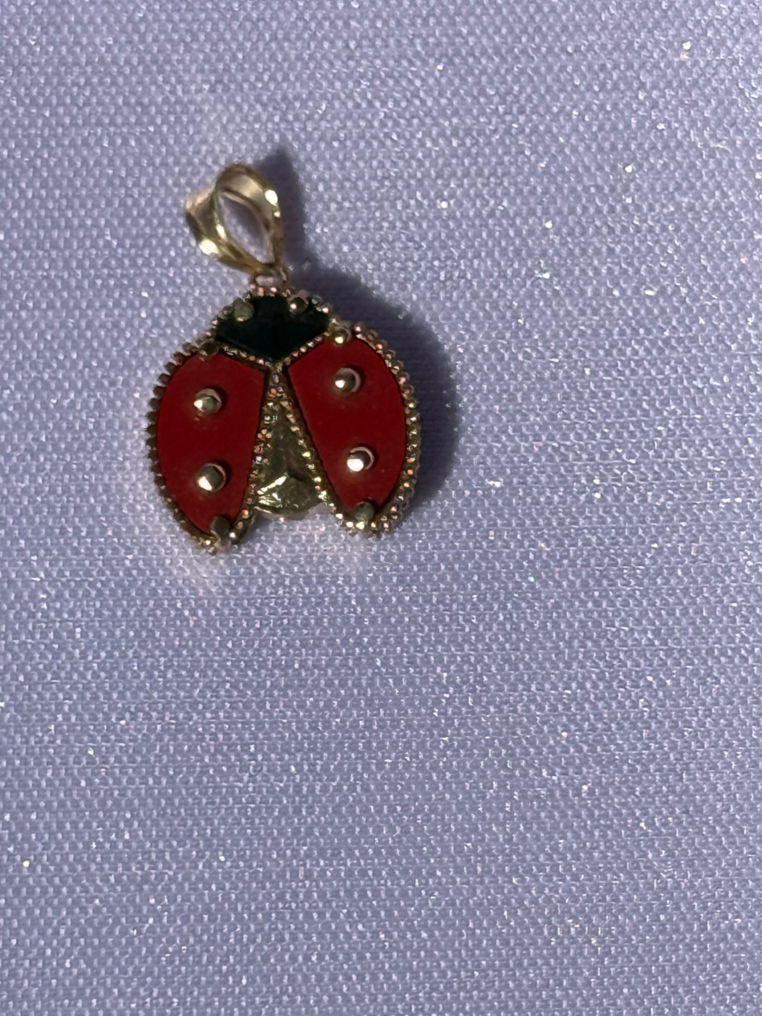 10K Gold Ladybug Pendant - .70”