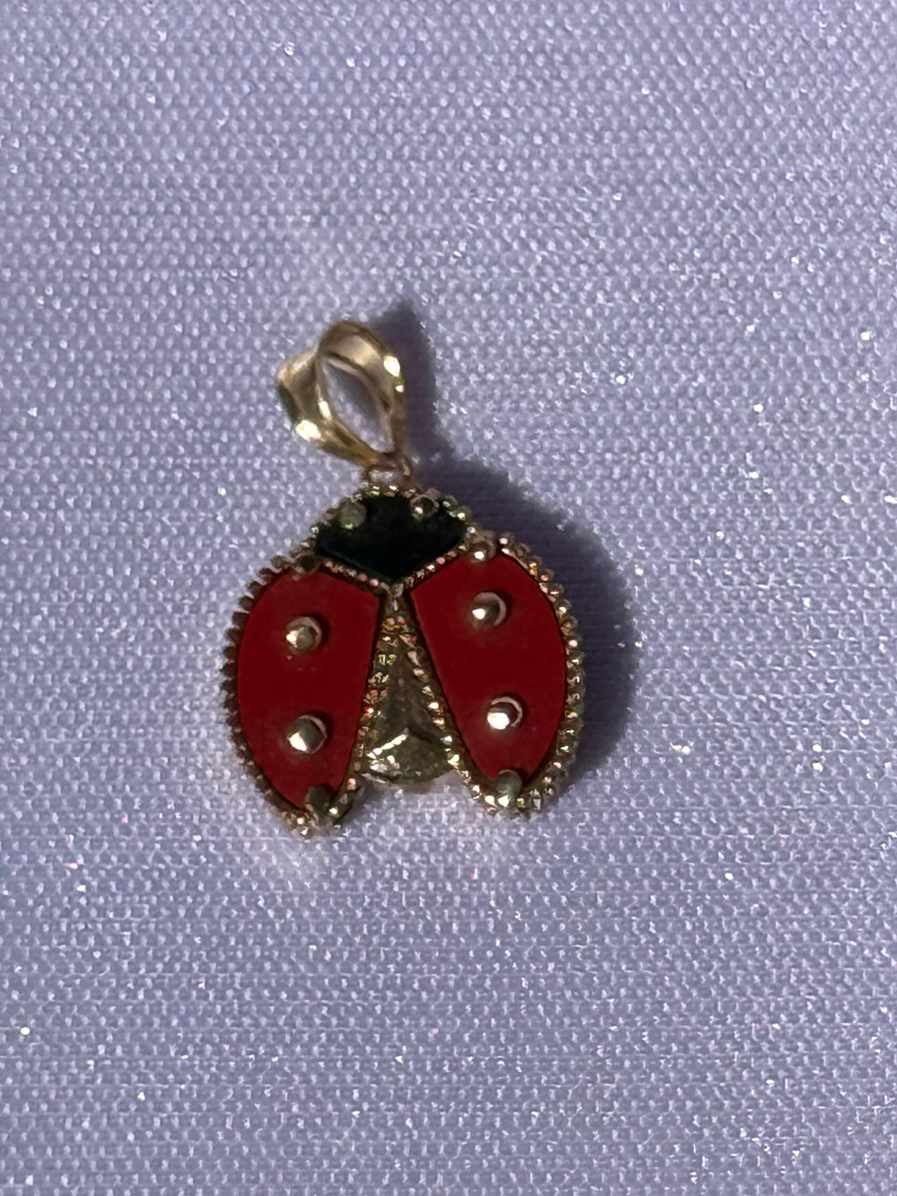 10K Gold Ladybug Pendant - .70”
