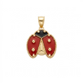 10K Gold Ladybug Pendant - .70”