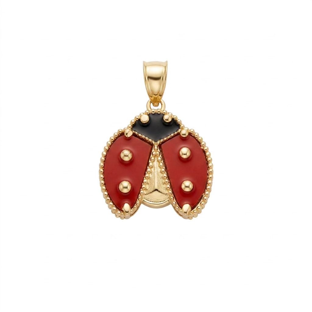 10K Gold Ladybug Pendant - .70”