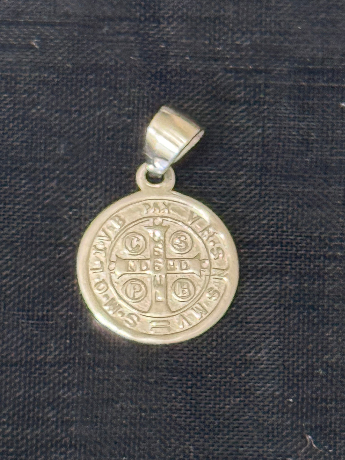 925 Sterling Silver Saint Benedict Medal Pendant – 0.8"