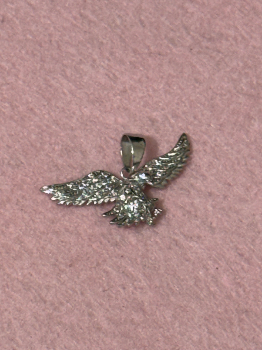 925 Sterling Silver Sparkling Eagle Pendant