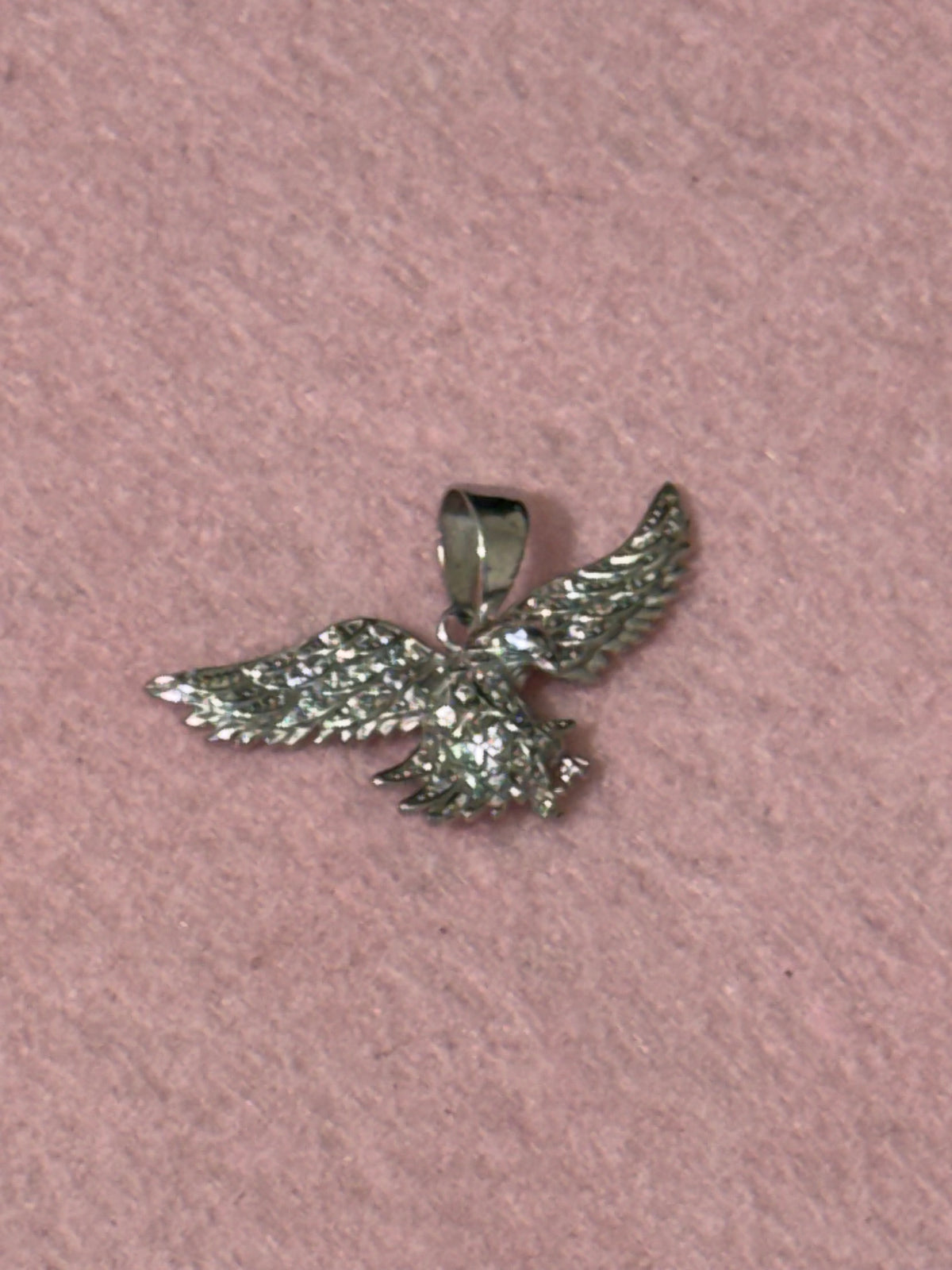 925 Sterling Silver Sparkling Eagle Pendant
