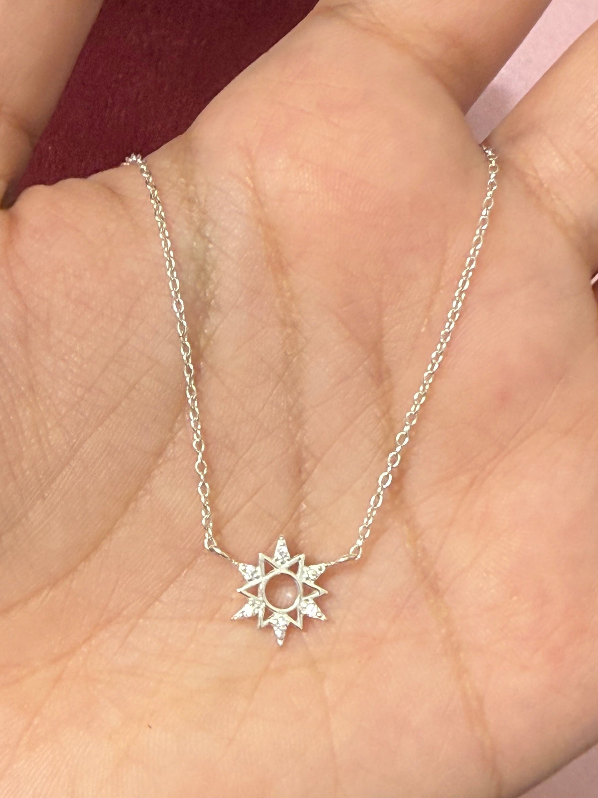 925 Sterling Silver North Star Necklace – 18"