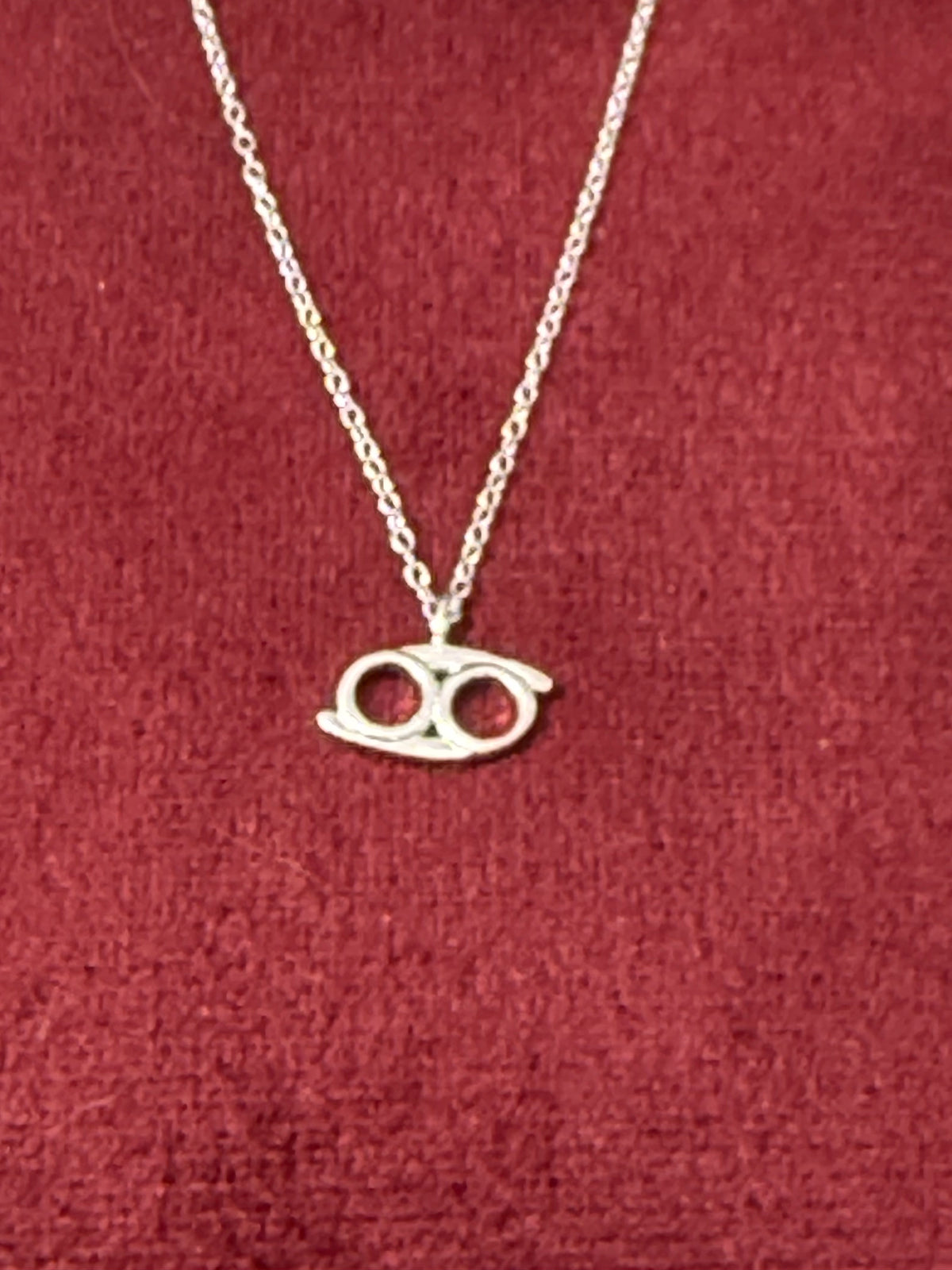 925 Sterling Silver Cancer Zodiac Necklace – 18"