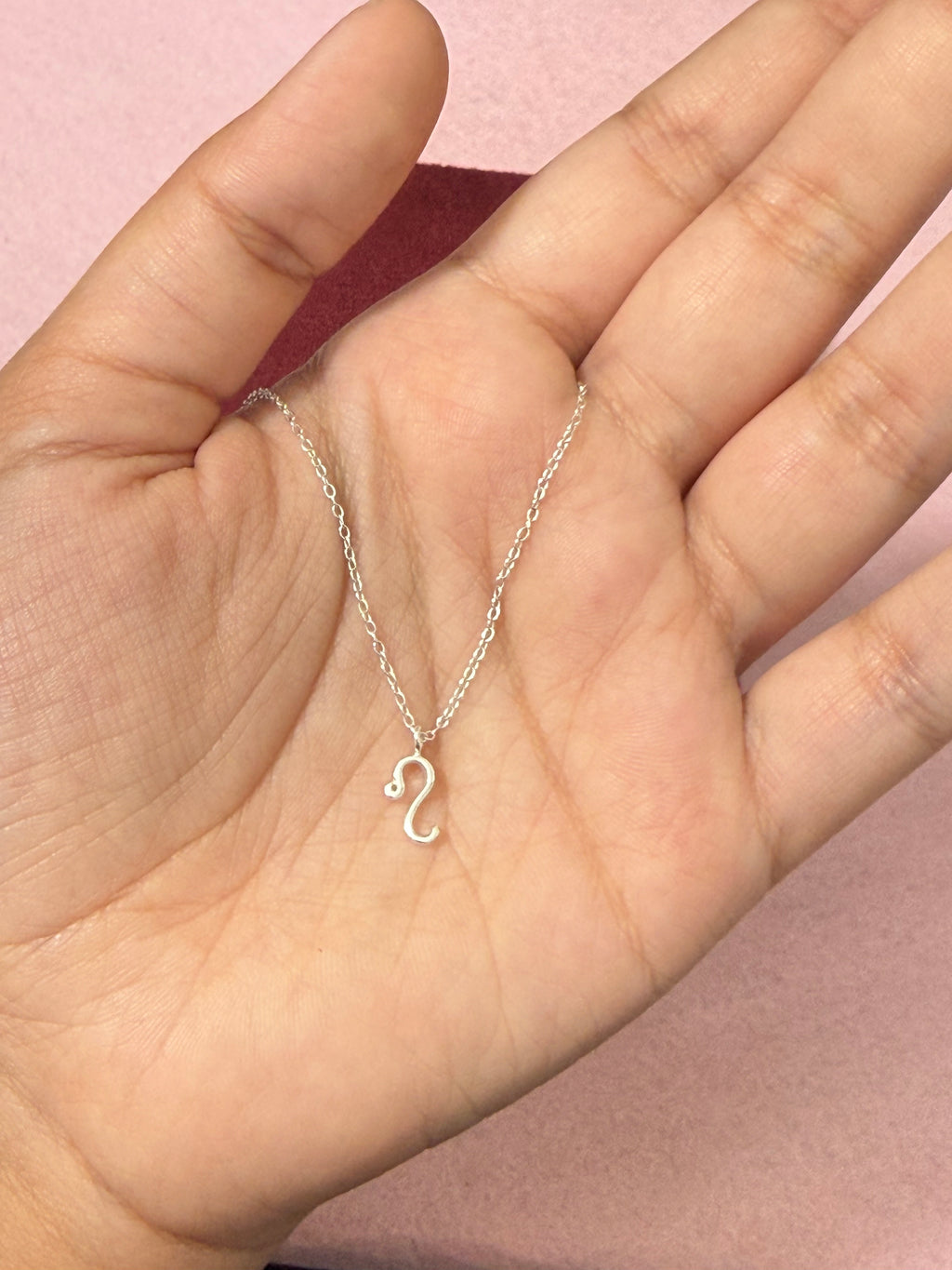 925 Sterling Silver Leo Zodiac Necklace – 18"