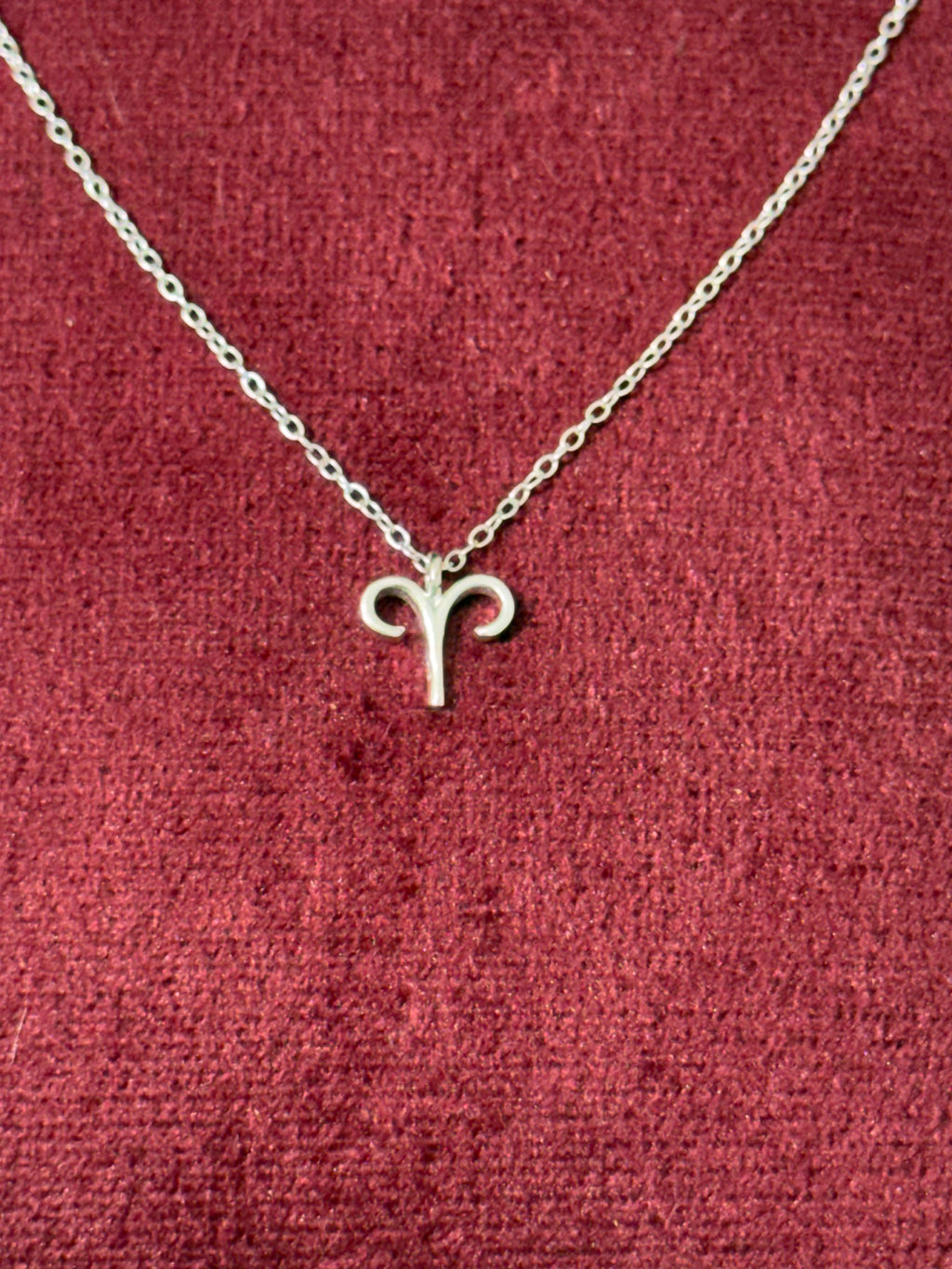 925 Sterling Silver Aries Zodiac Necklace – 18"