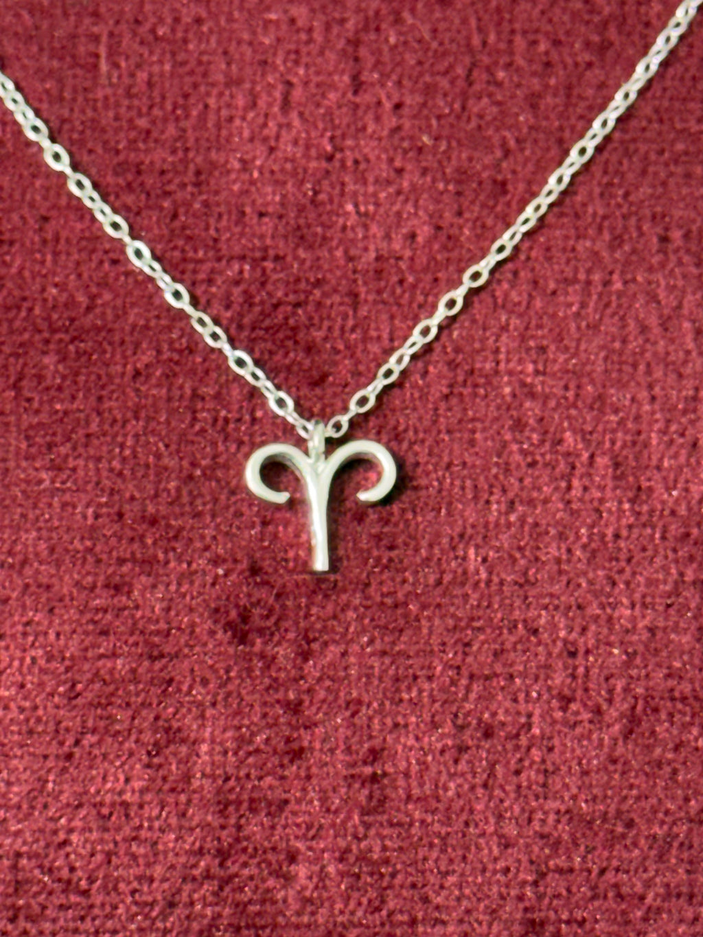 925 Sterling Silver Aries Zodiac Necklace – 18"