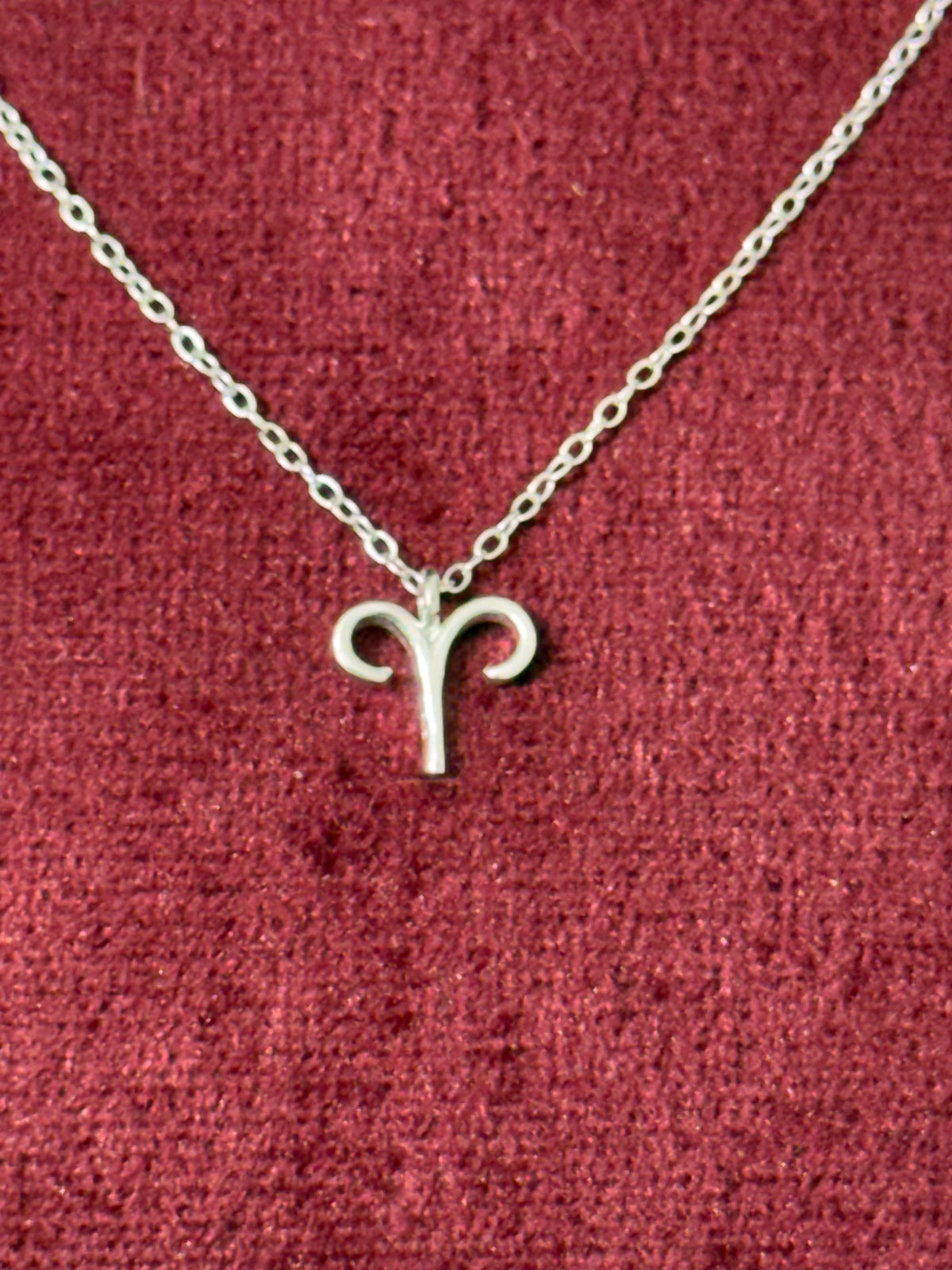 925 Sterling Silver Aries Zodiac Necklace – 18"