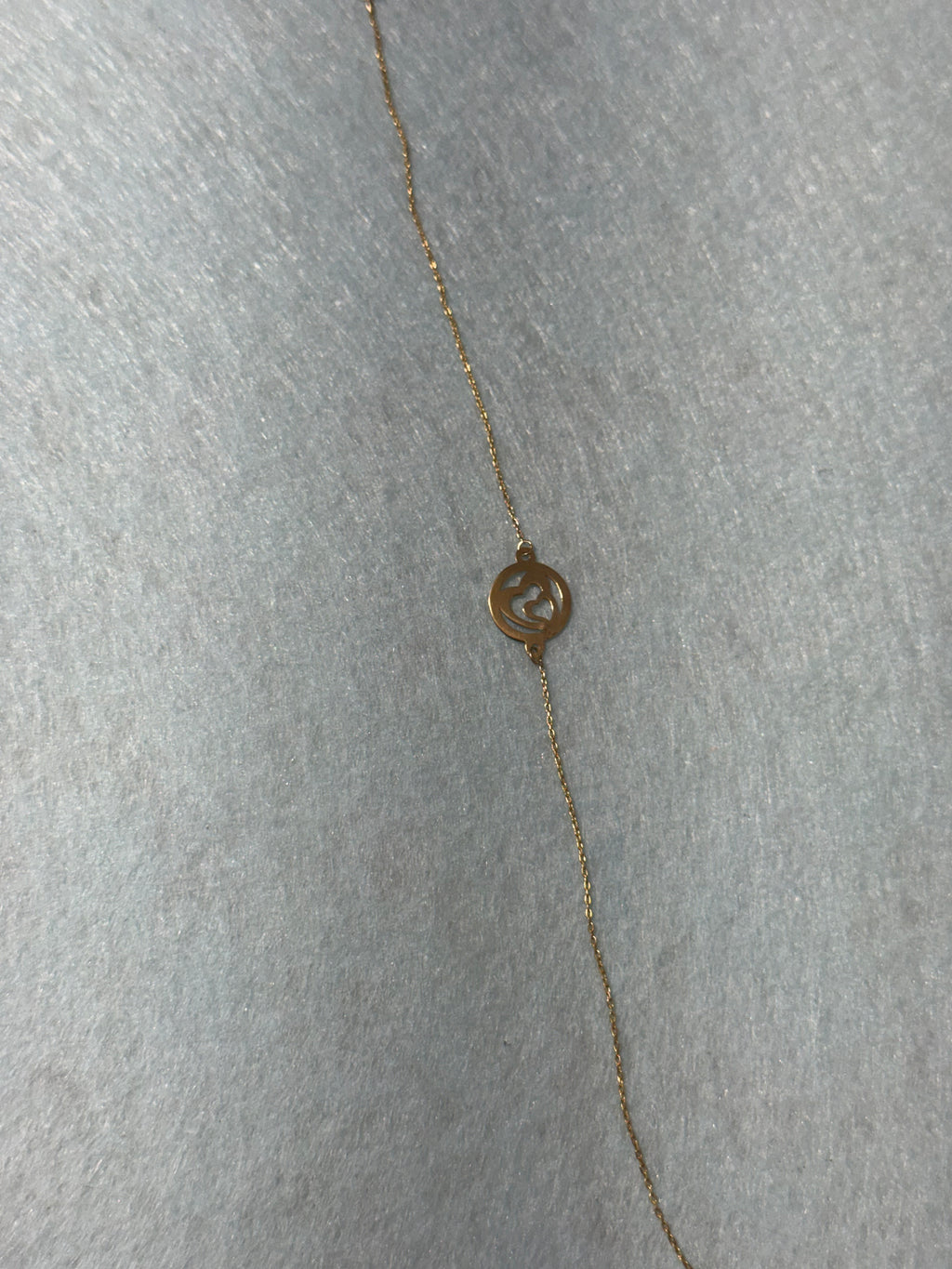 18K Yellow Gold Interlocking Hearts Circle Bracelet – 7.5”