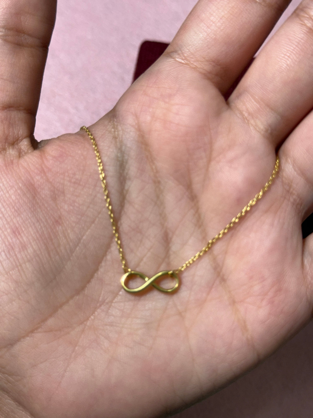 10K Yellow Gold Infinity Symbol Anklet – 9” + 1” Adjustable