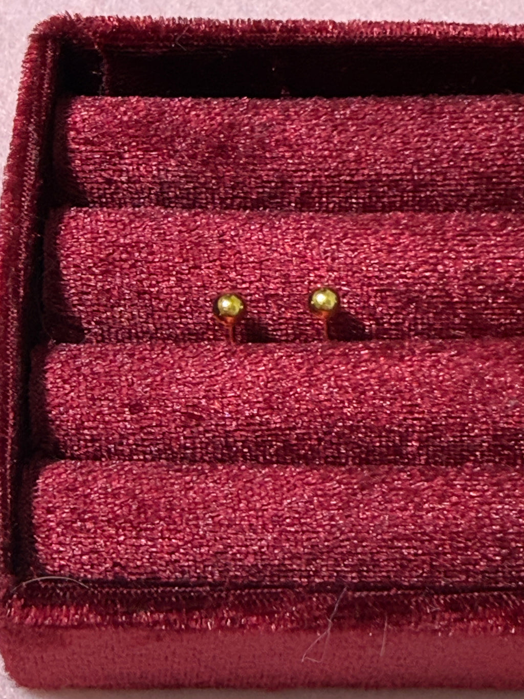Gold Stainless Steel Mini Ball Stud Earrings