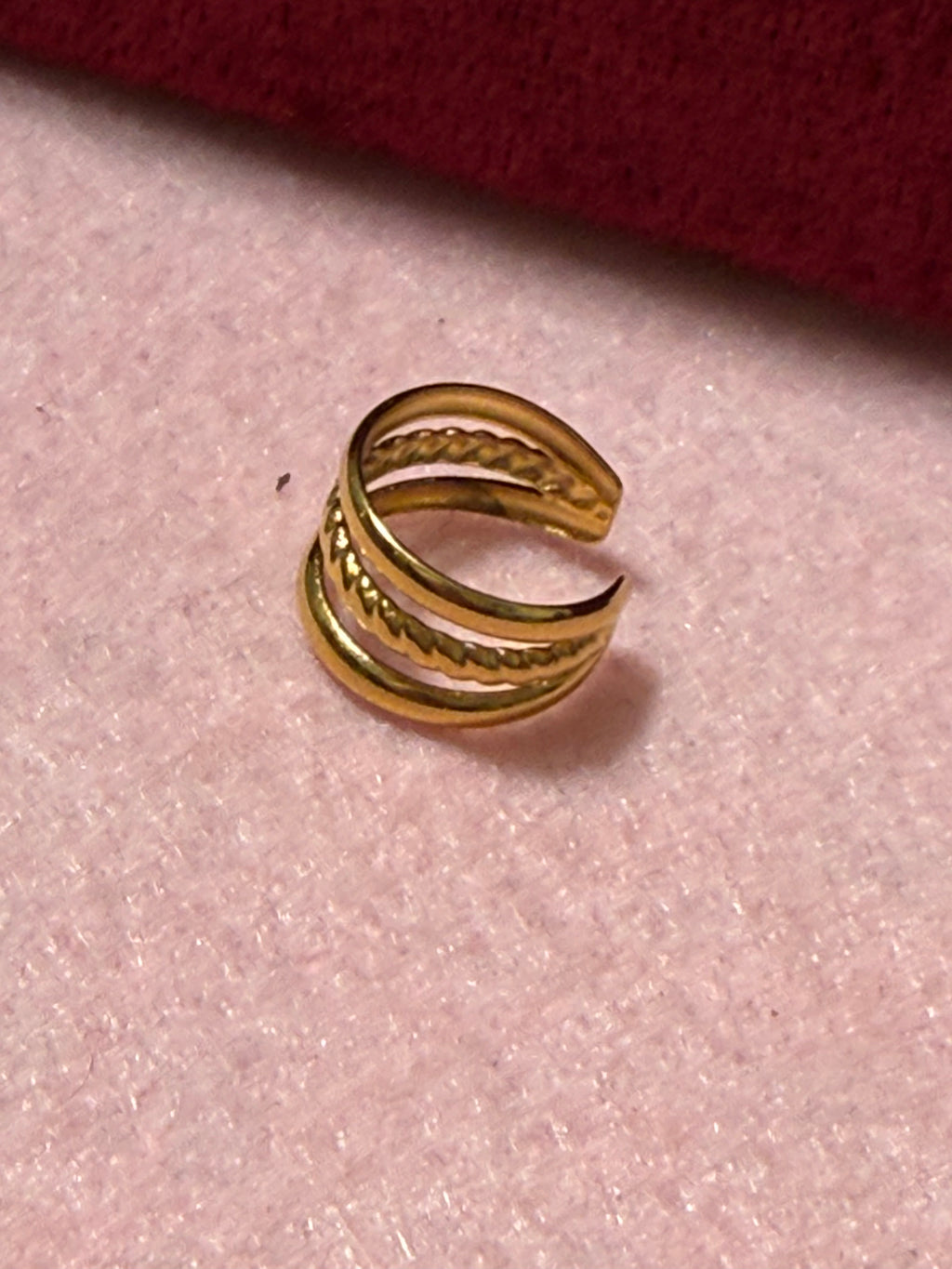 Gold Stainless Steel Multi-Layer Ear Cuff