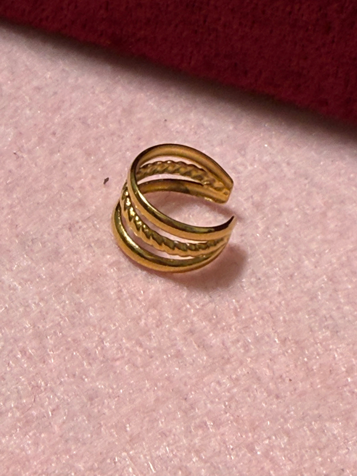 Gold Stainless Steel Multi-Layer Ear Cuff