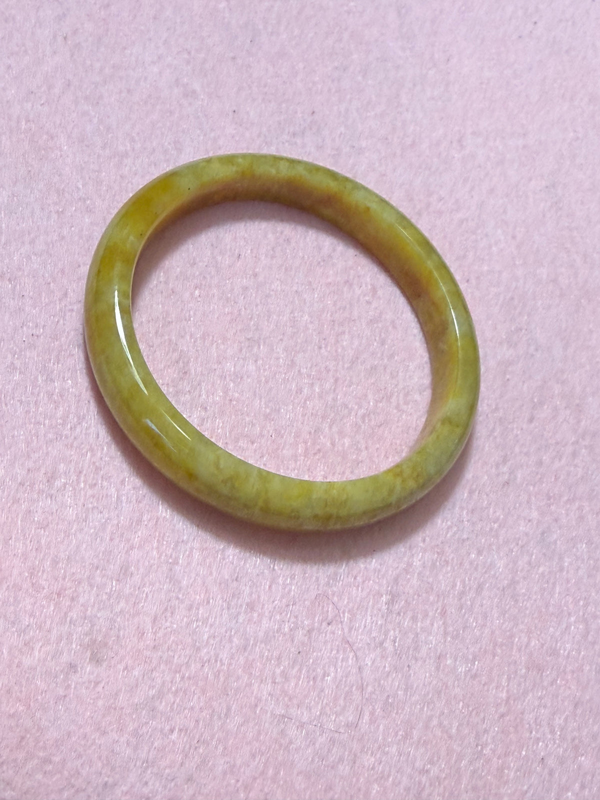 Grade A Golden Yellow Jade Bangle – Medium/Large