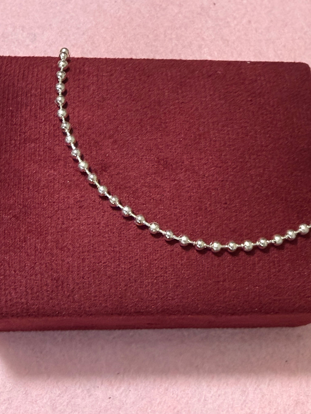 925 Sterling Silver Polished Beaded Bracelet – 8" Adjustable