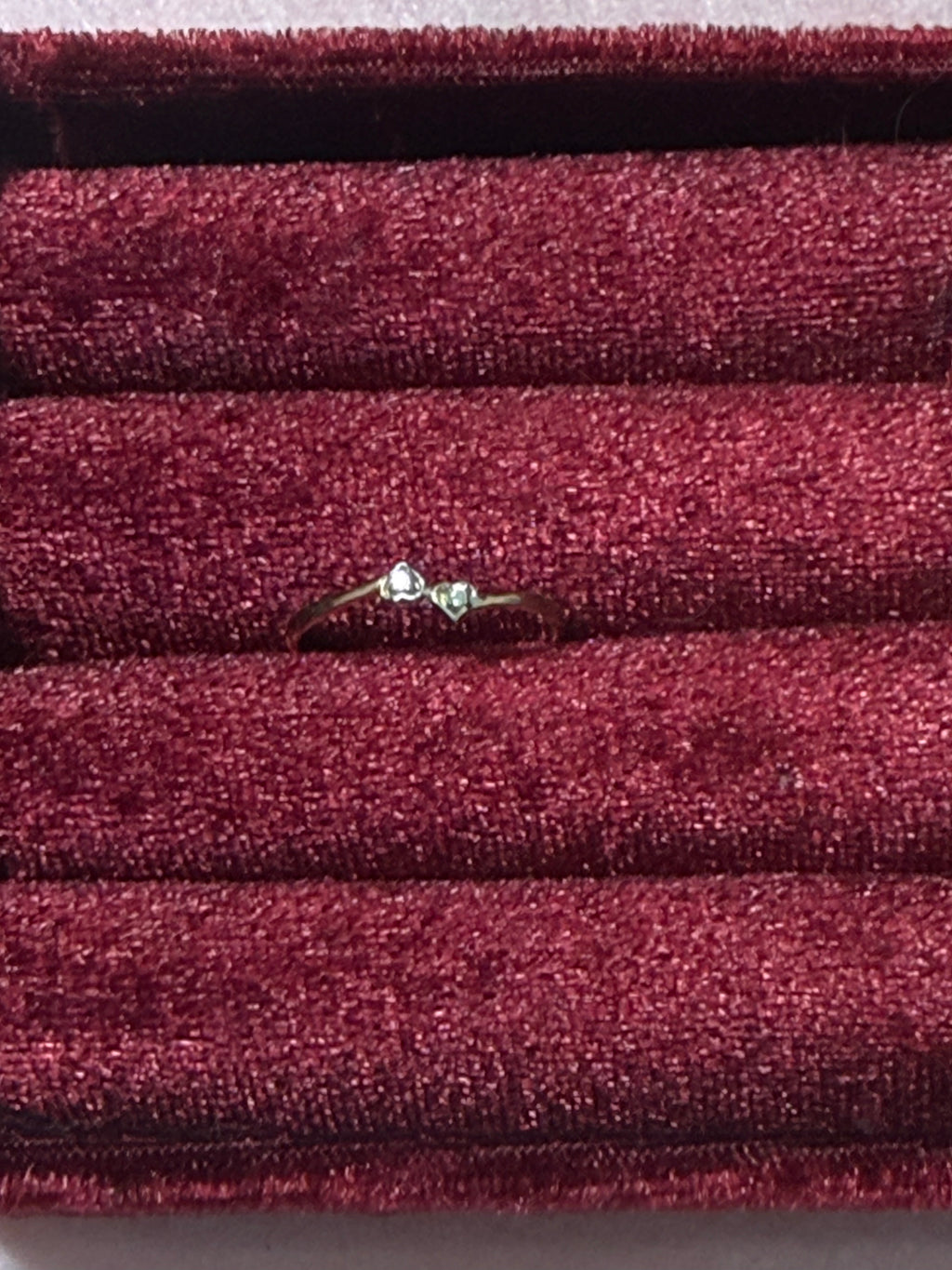 14K Gold Two-Stone CZ Ring – Size 6.5