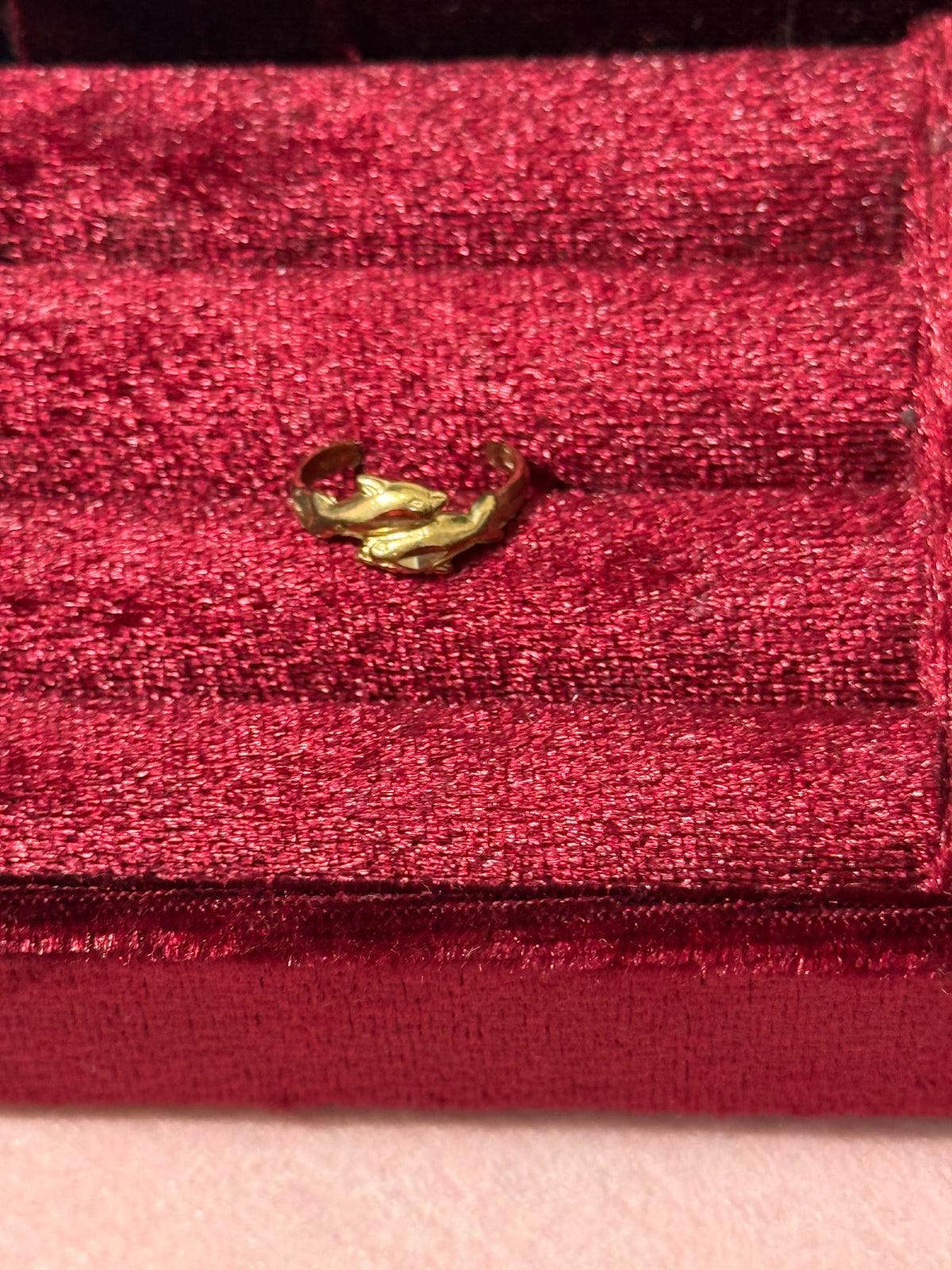 10K Gold Dolphin Wrap Toe Ring – Adjustable