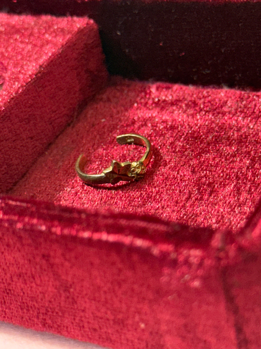 10K Gold Star Toe Ring – Adjustable