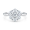 925 Sterling Silver Floral Cluster Ring – Size 8