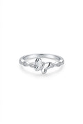 925 Sterling Silver Butterfly Infinity Ring – Size 7