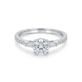 925 Sterling Silver Round Solitaire CZ Ring – Size 9