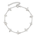 925 Sterling Silver Butterfly Charm Bracelet – 7" Adjustable