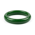 Emerald Green Fashion Bangle – Smooth Round Design / Small