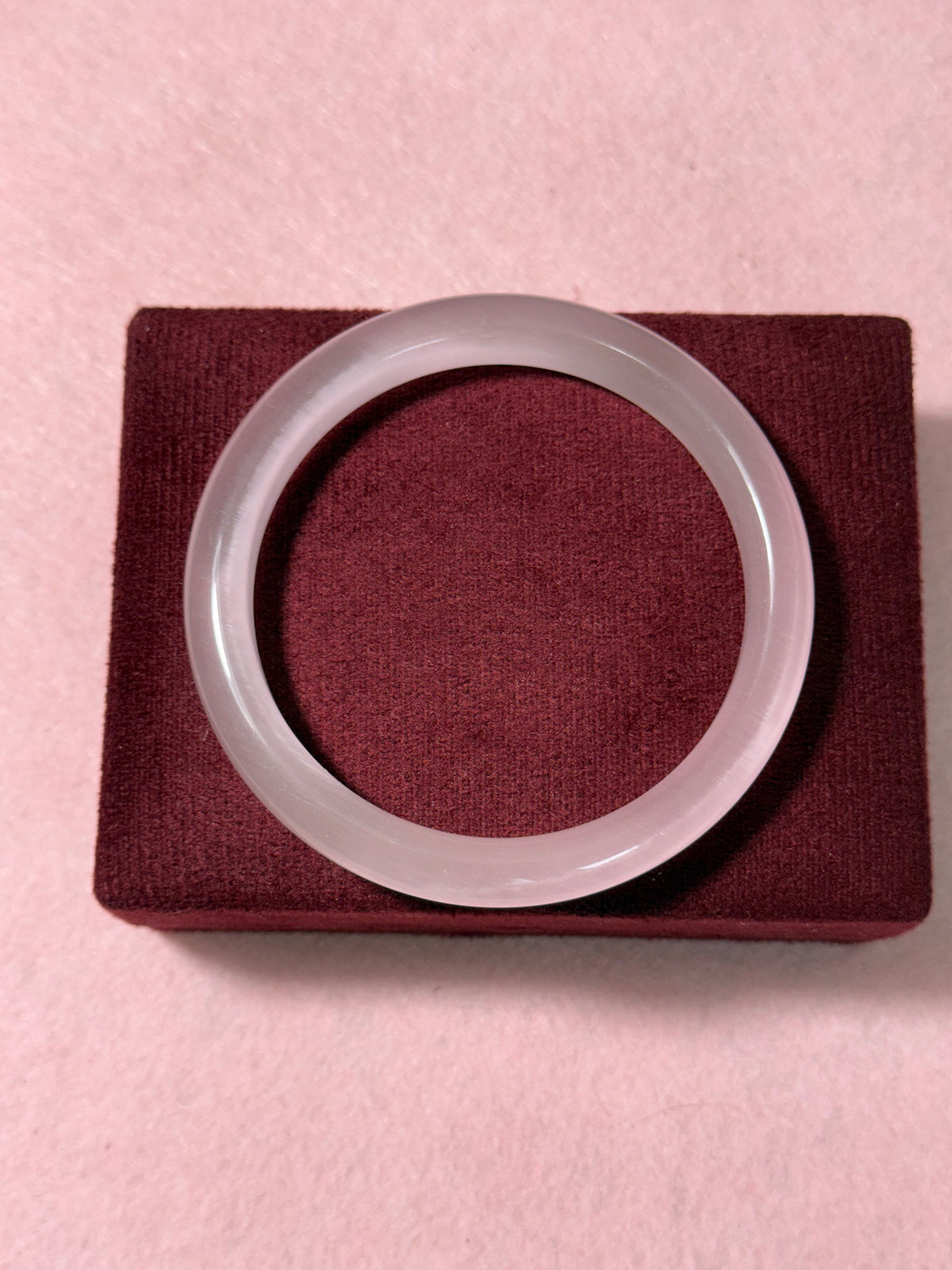 Pink Cat’s Eye Bangle – Medium/Large