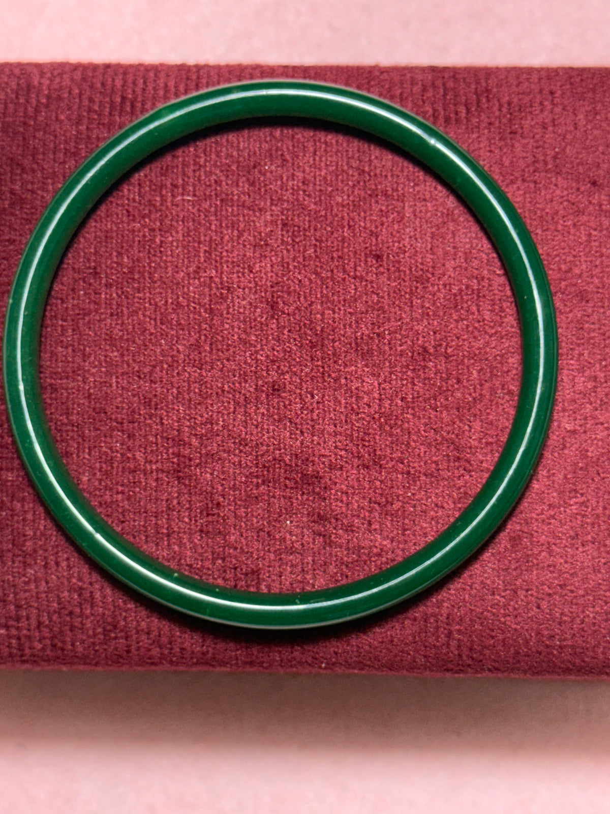 Green Jade-Style Slim Bangle Bracelet – 5 Color Options